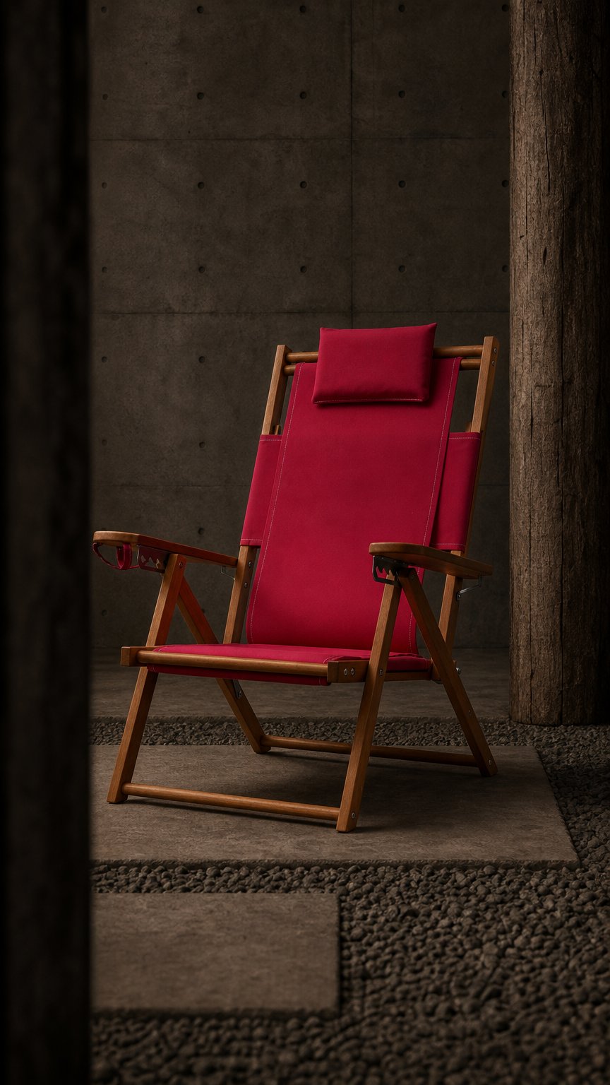 AI product shot of Nauset Recliner- Pink