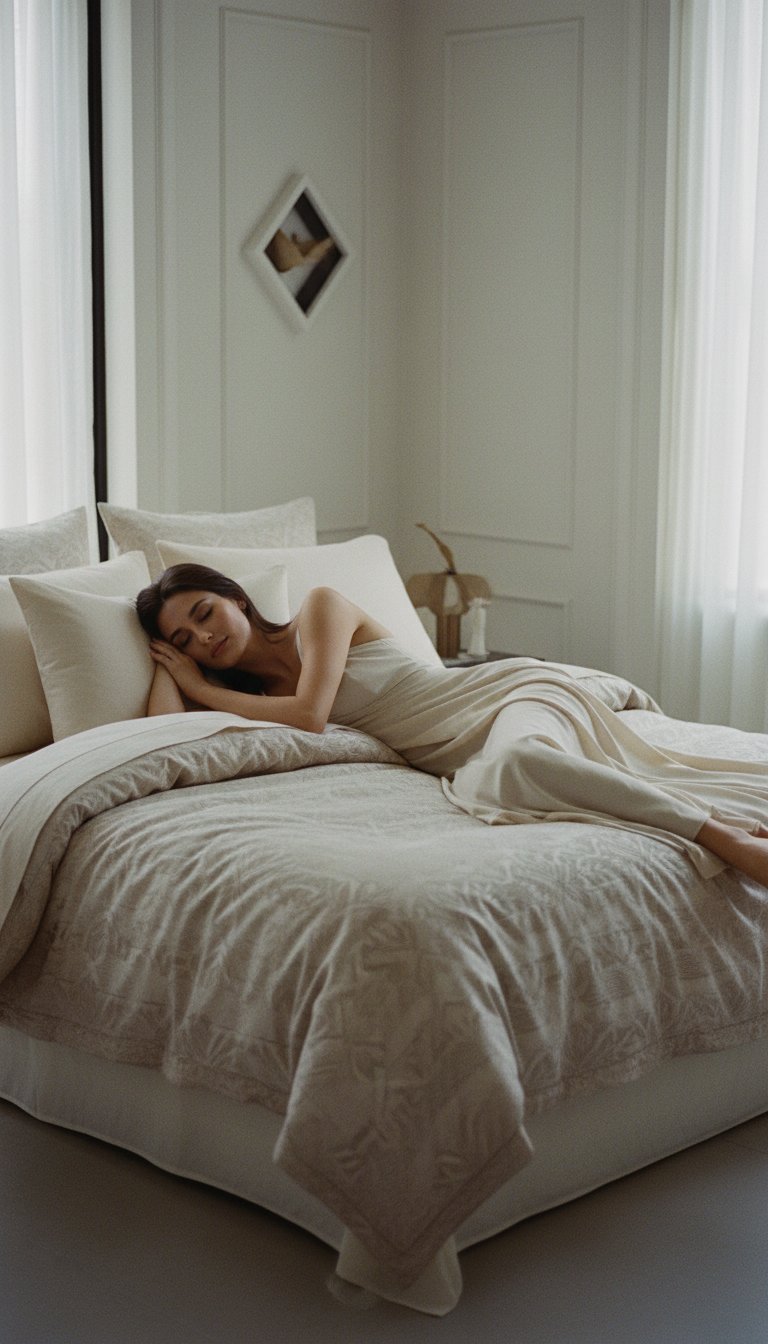 AI product shot of Bamboo Bedding Kit