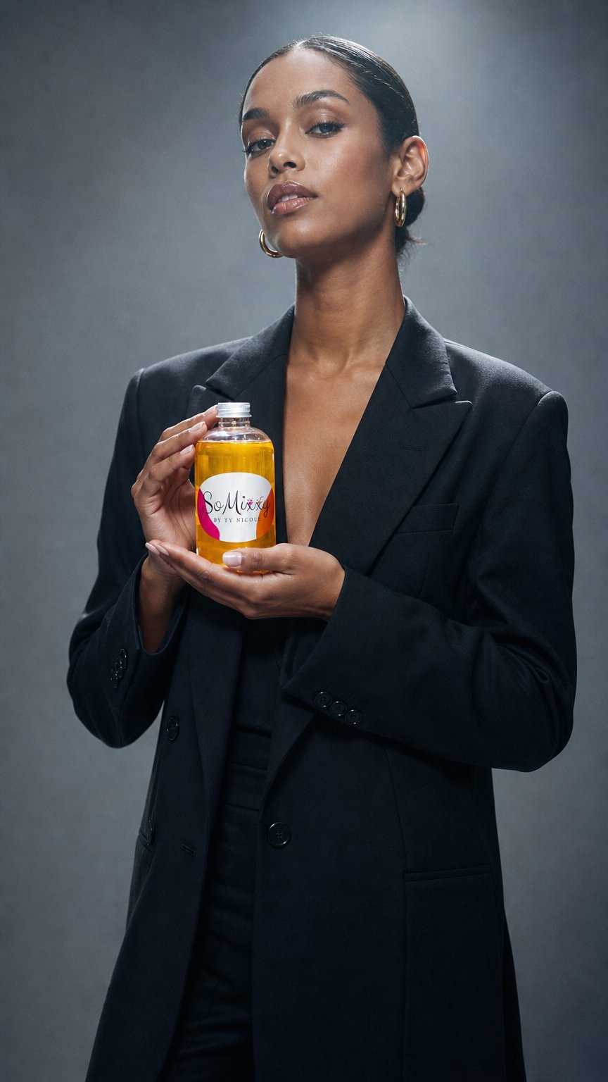 AI product shot of SoMixxy Jalapeno Agave Syrup
