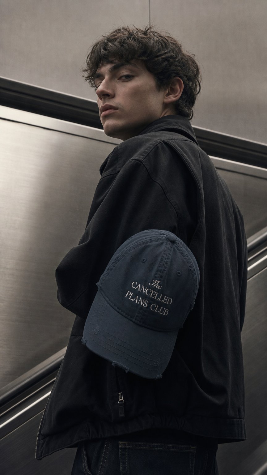AI product shot of Cancelled Plans Club Hat - Navy