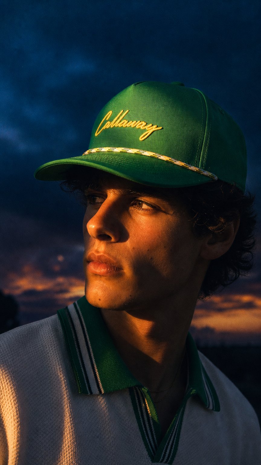 AI product shot of Callaway Golf Retro Collection Headwear