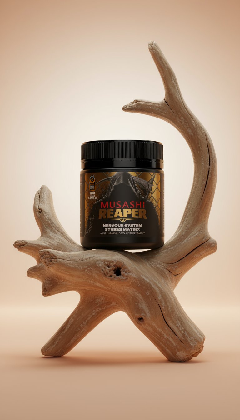 AI product shot of REAPER NERVOUS SYSTEM STRESS MATRIX 100 Capsules