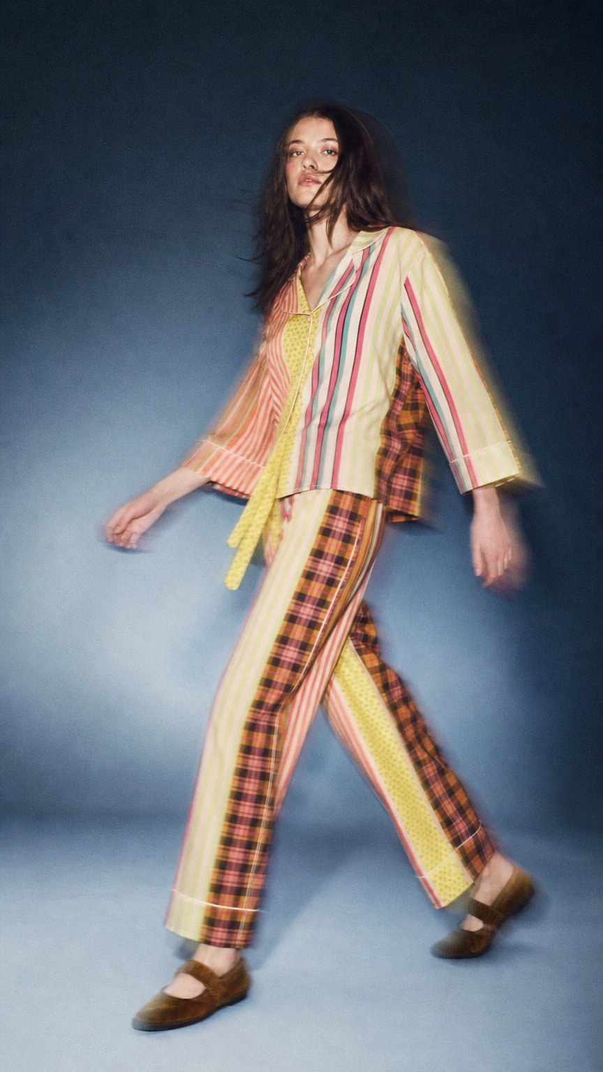 AI product shot of Pattern Parade Cotton Pyjama Set