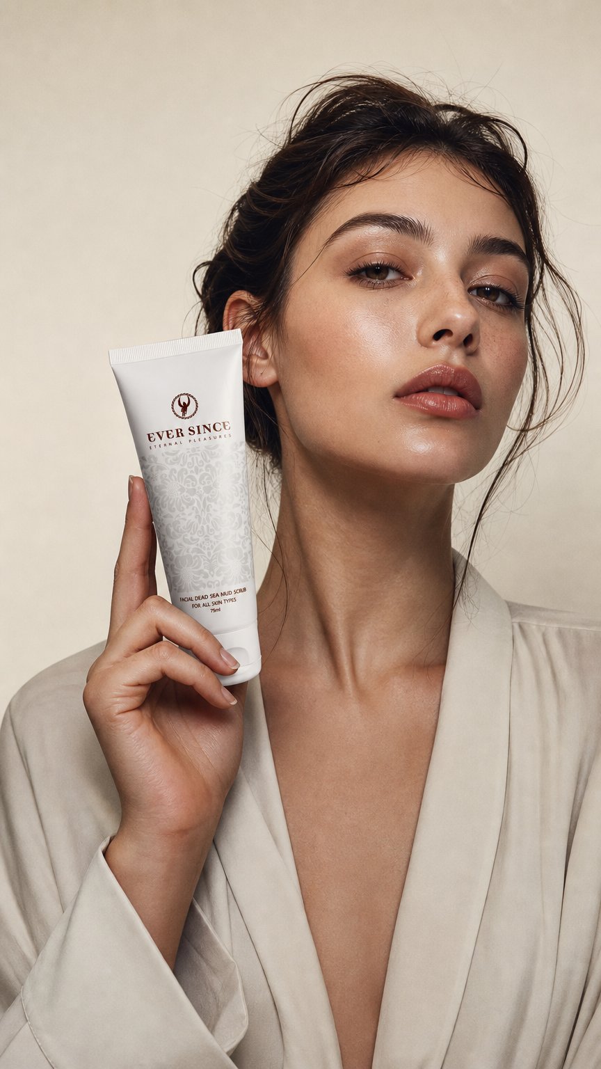 AI product shot of Dead Sea Mud Scrub