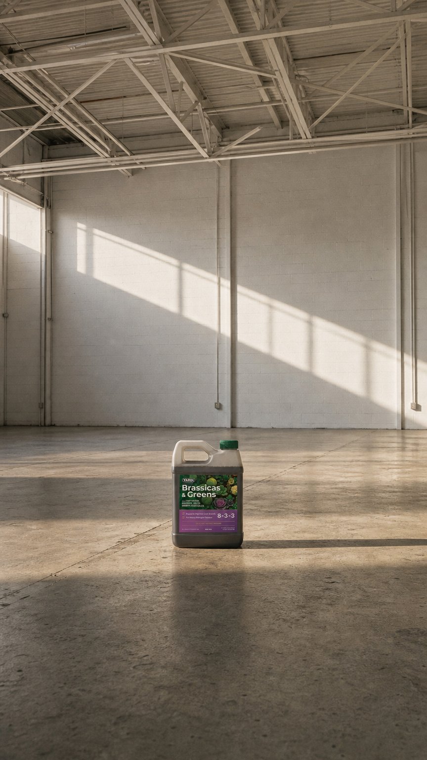 AI product shot of YARDi Brassicas & Greens Liquid Plant Food 8-3-3