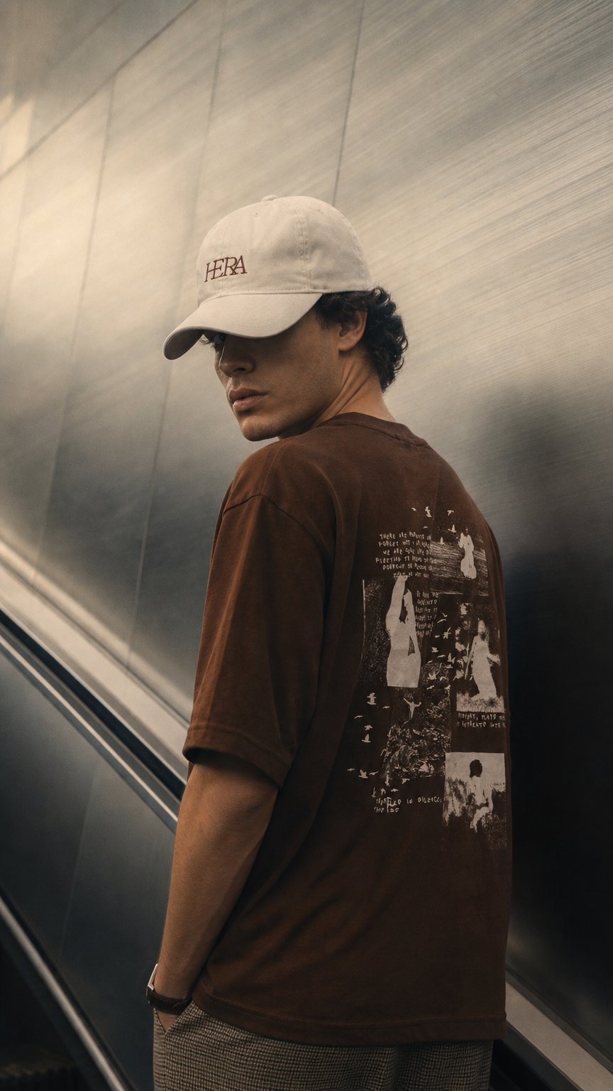 AI product shot of DAD-HAT “HERA” OFF WHITE