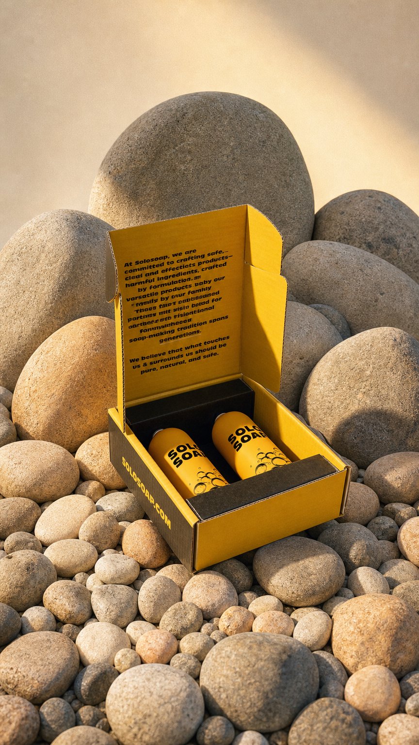 AI product shot of SoloSoap Box Set