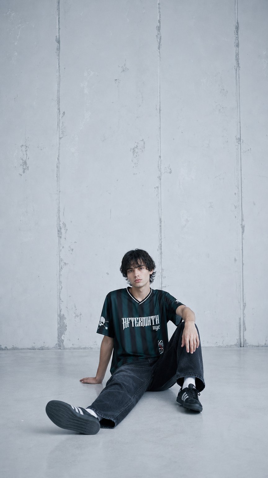 AI product shot of Aftermath Soccer Jersey Green (PRE ORDER)