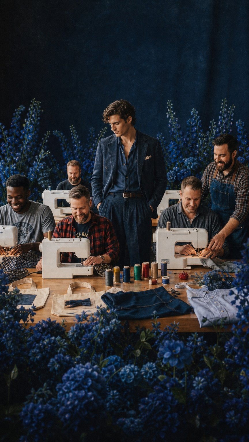 AI product shot of Men’s Sewing 101 Workshop
