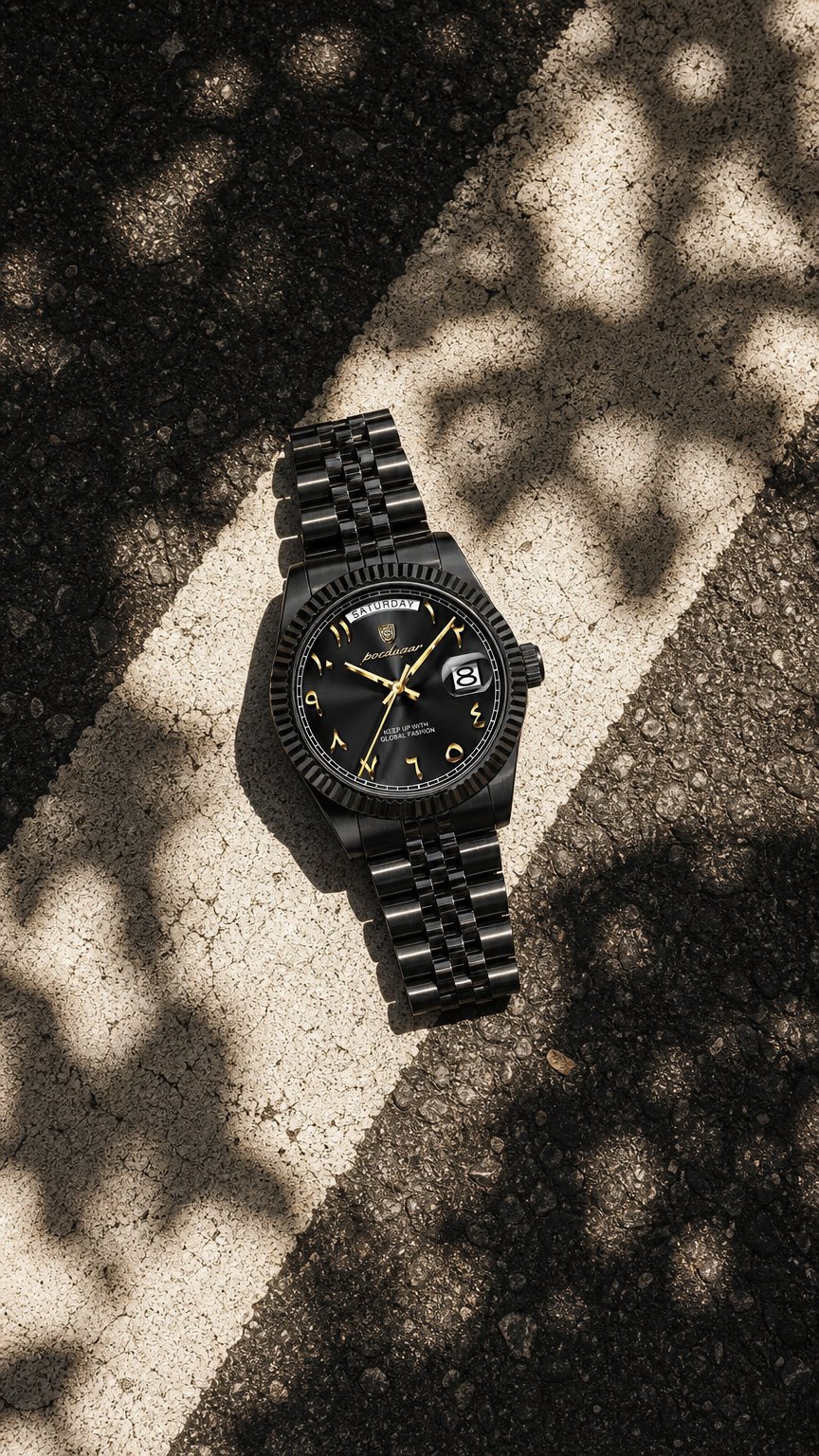 AI product shot of DM Business Casual Herrenuhr