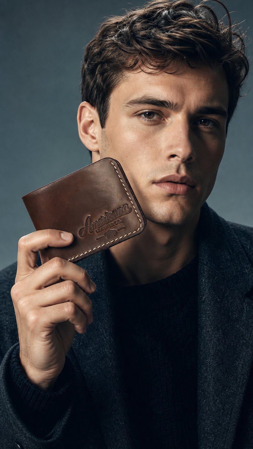 AI product shot of Heritage Bifold - W&C traditional harness