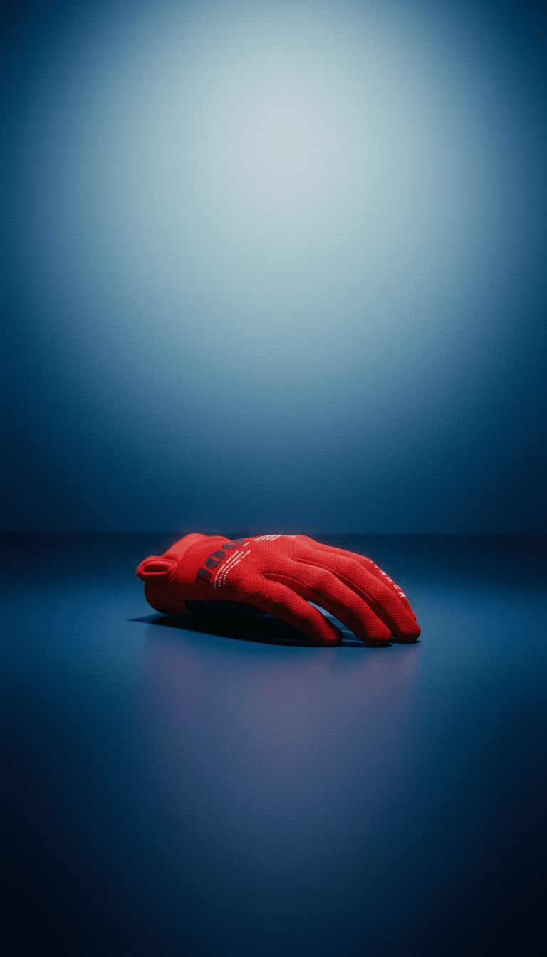 AI product shot of 100% iTrack MX Gloves - Red | Lightweight Motocross Gloves
