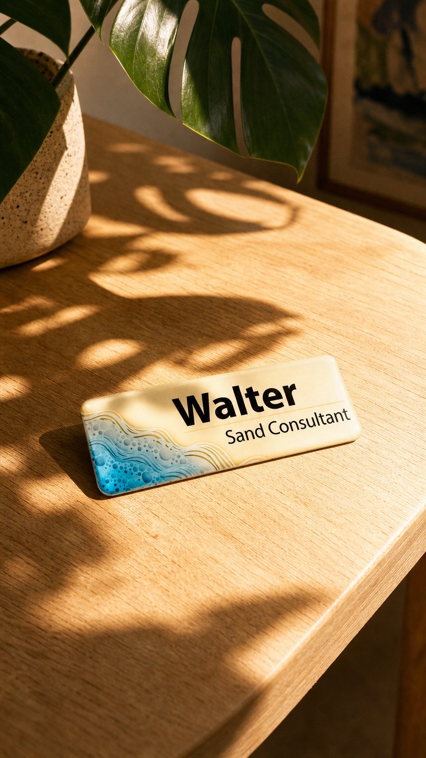 AI product shot of Name Badge 76 x 26mm Full Colour
