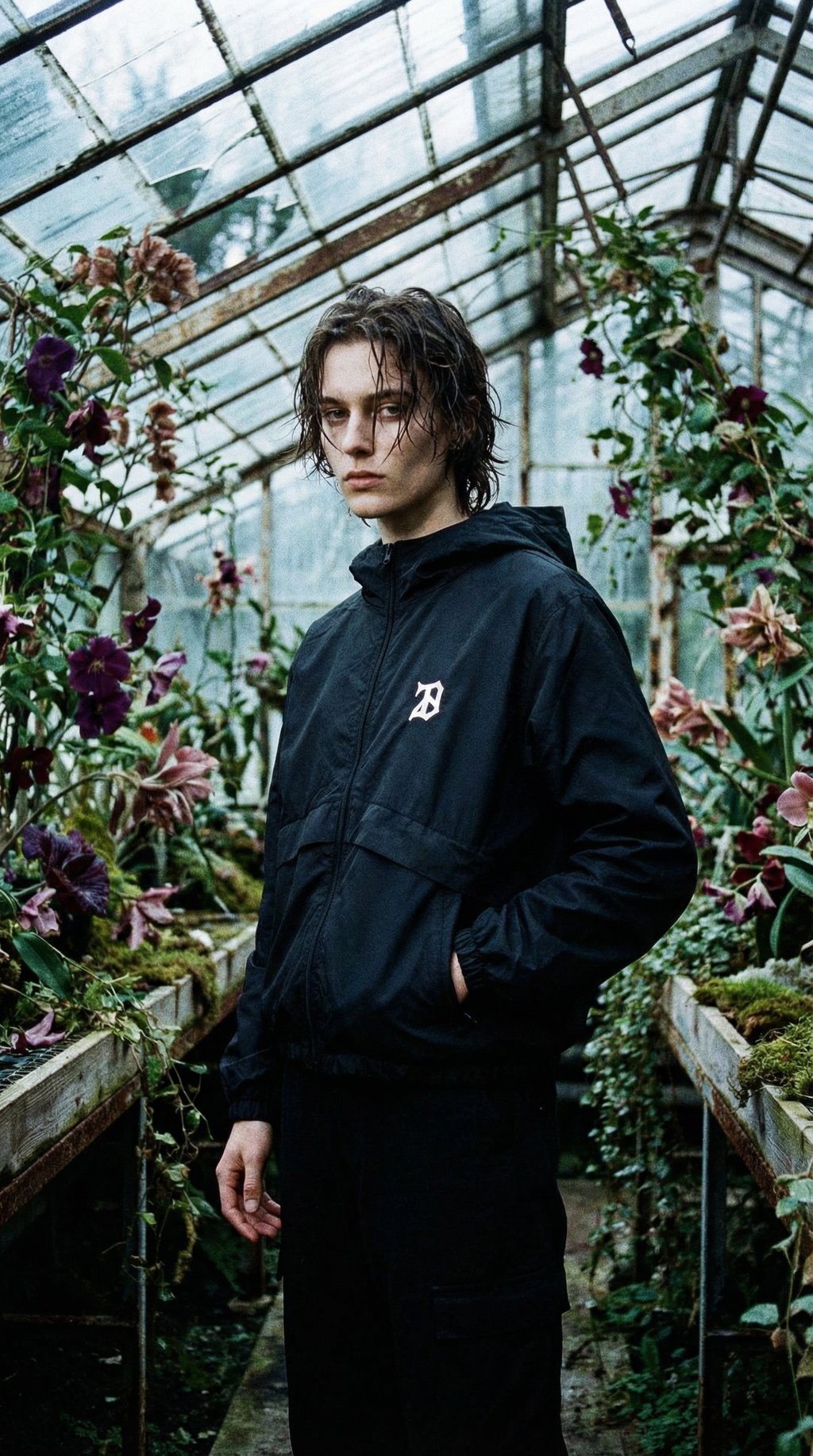 AI product shot of TRAIL JACKET BLACK