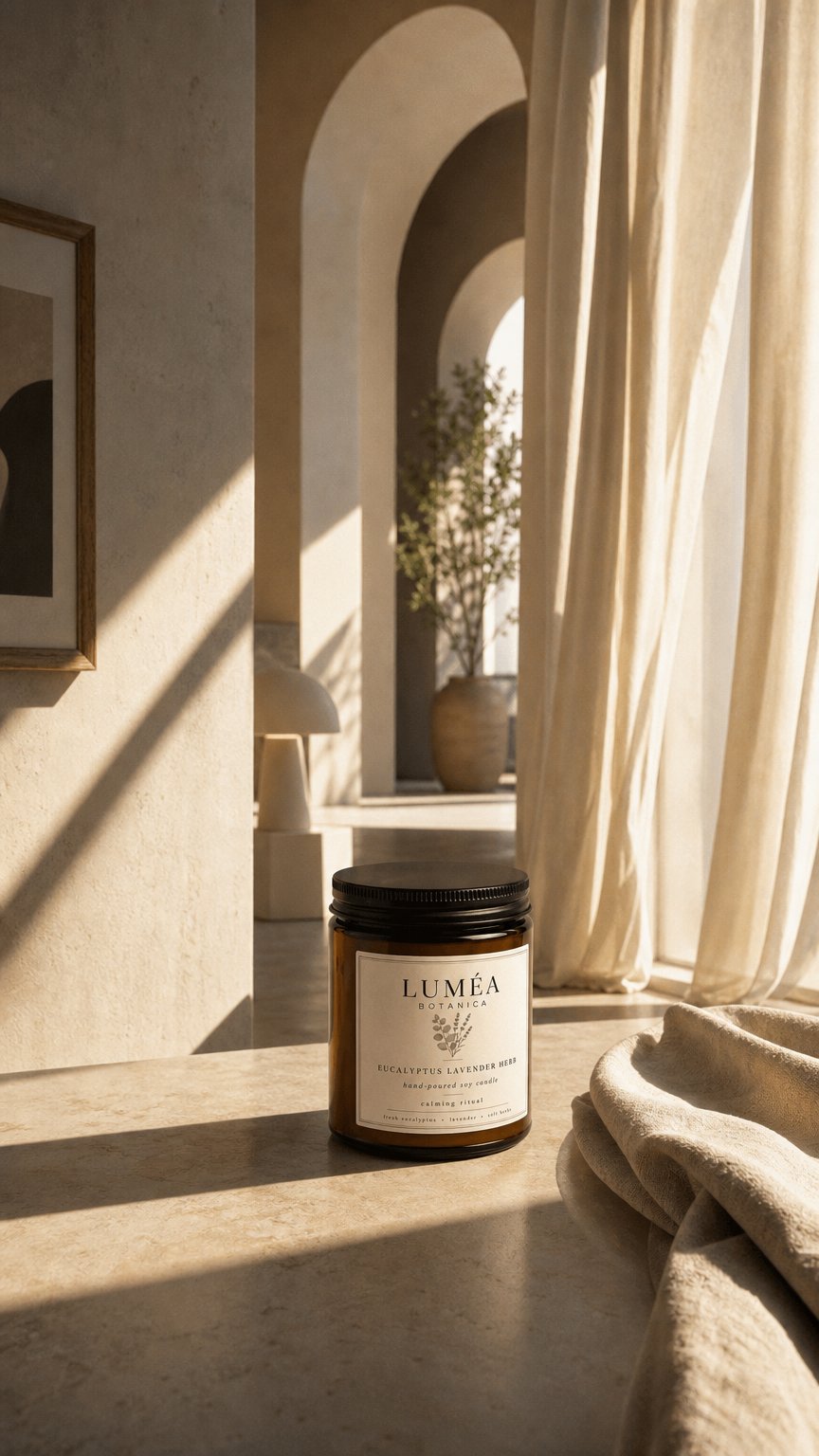 AI product shot of Eucalyptus Lavender Herb
