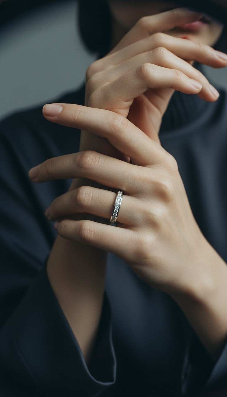 AI product shot of Diamond Eternity Band