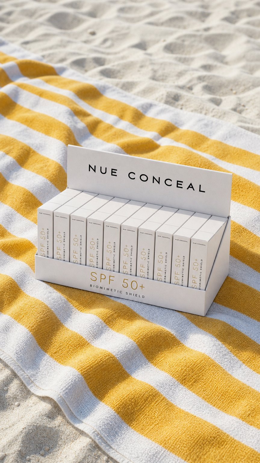 AI product shot of Mini SPF Biomimetic Shield (Box of 50 units x 10ml)
