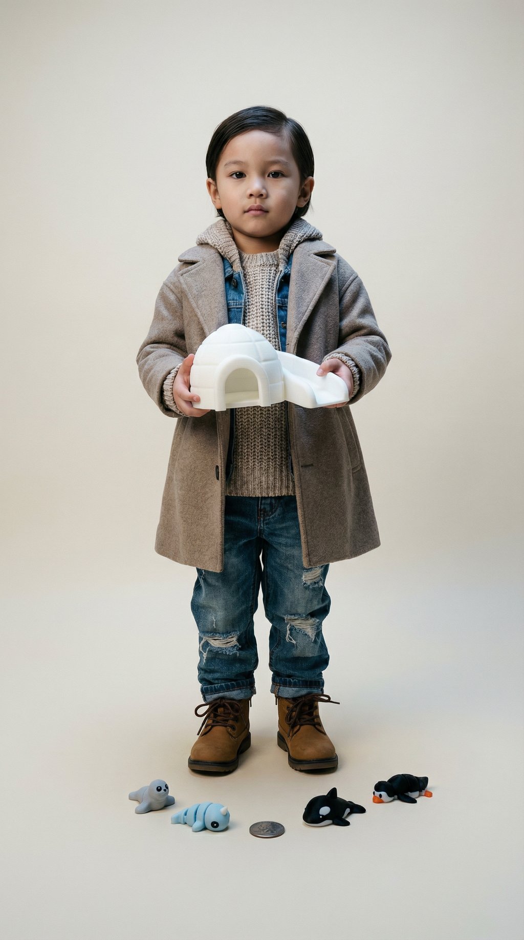 AI product shot of Igloo Arctic CritterPod™ Playset | Screen-Free Imaginative Play