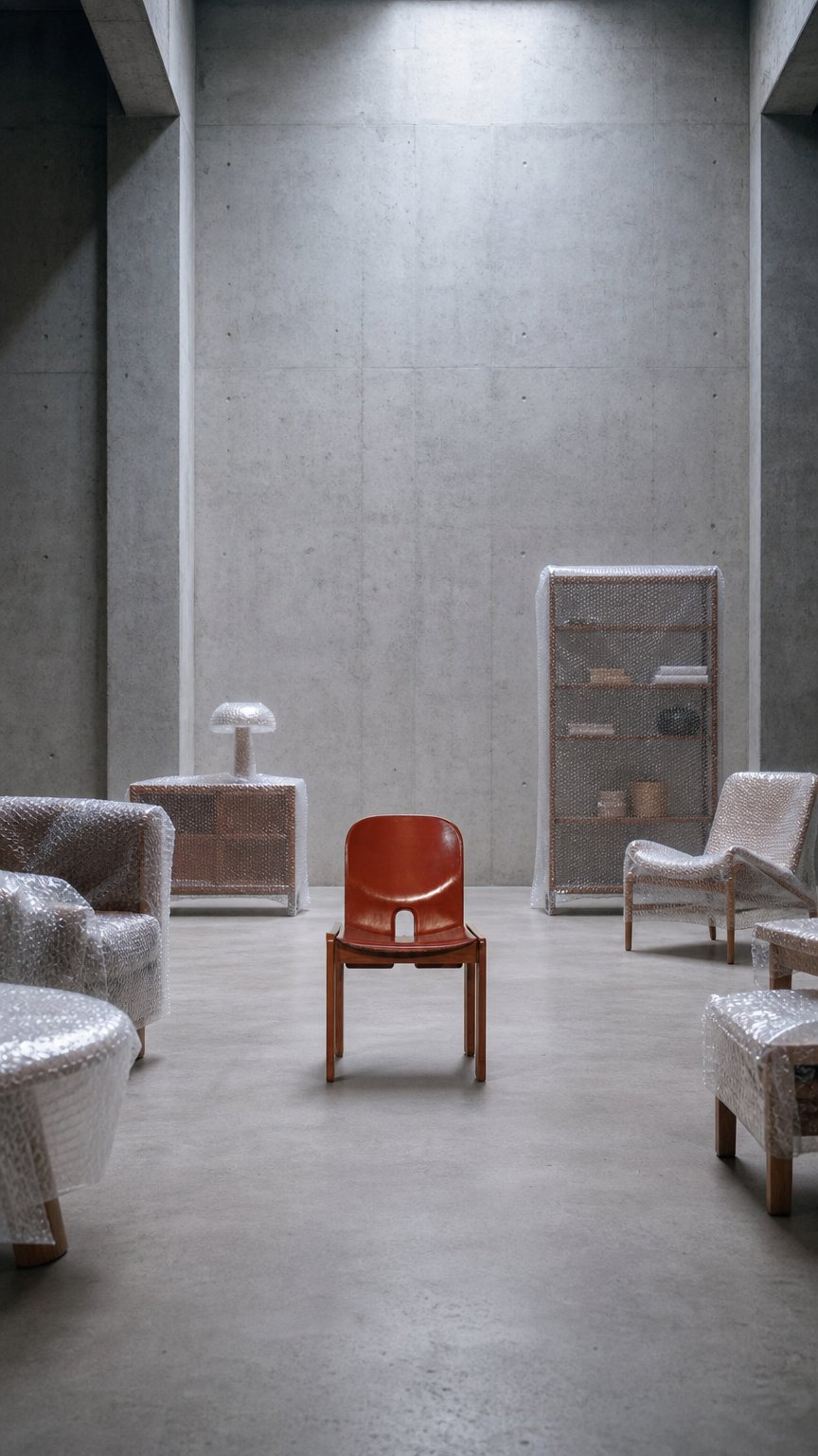 AI product shot of Afra & Tobia Scarpa for Cassina Set of 4 Model 121 Chairs