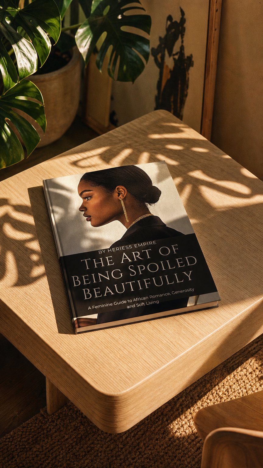 AI product shot of The Art of Being Spoiled Beautifully By African Men