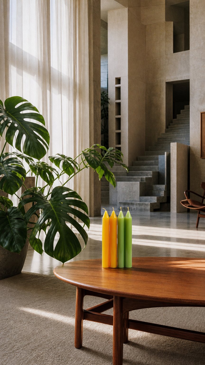 AI product shot of Beeswax Candle Set