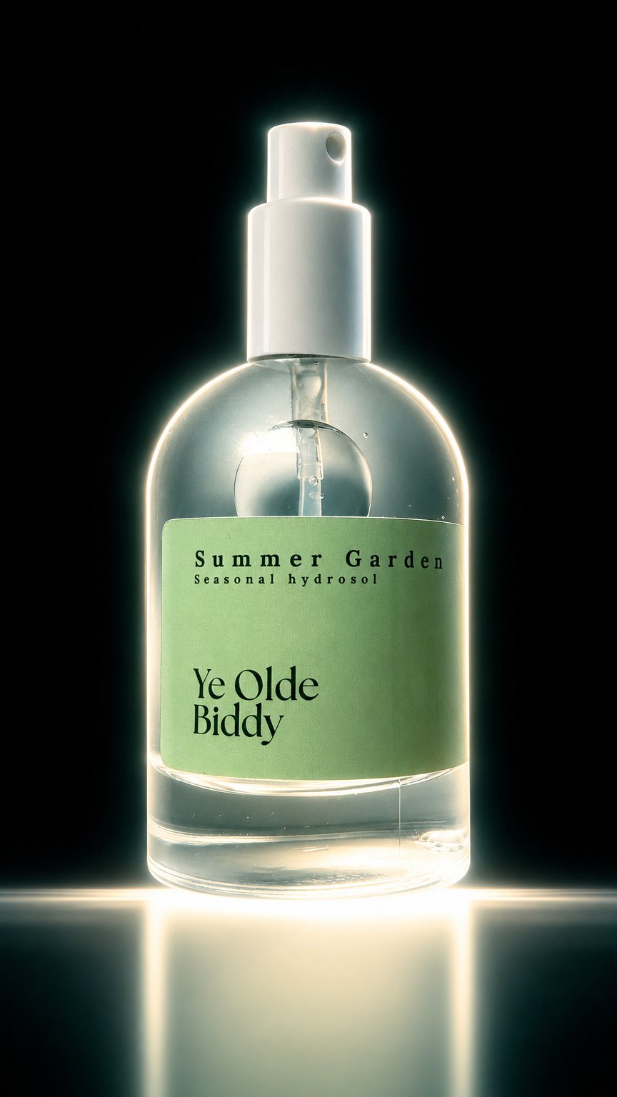 AI product shot of Summer Garden Seasonal Cooling Hydrosol