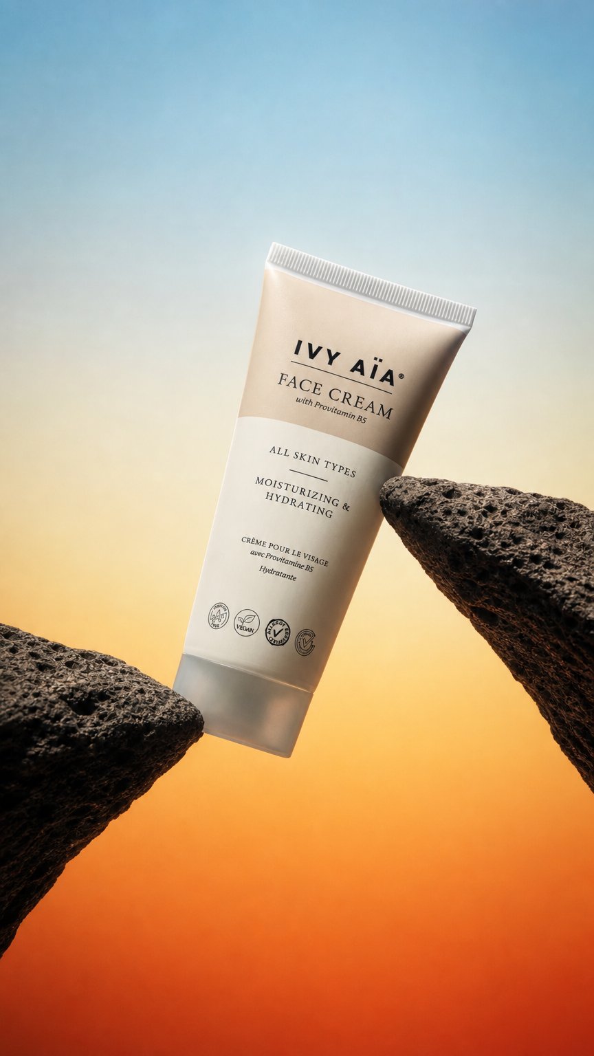 AI product shot of Face Cream with ProVitamin B5