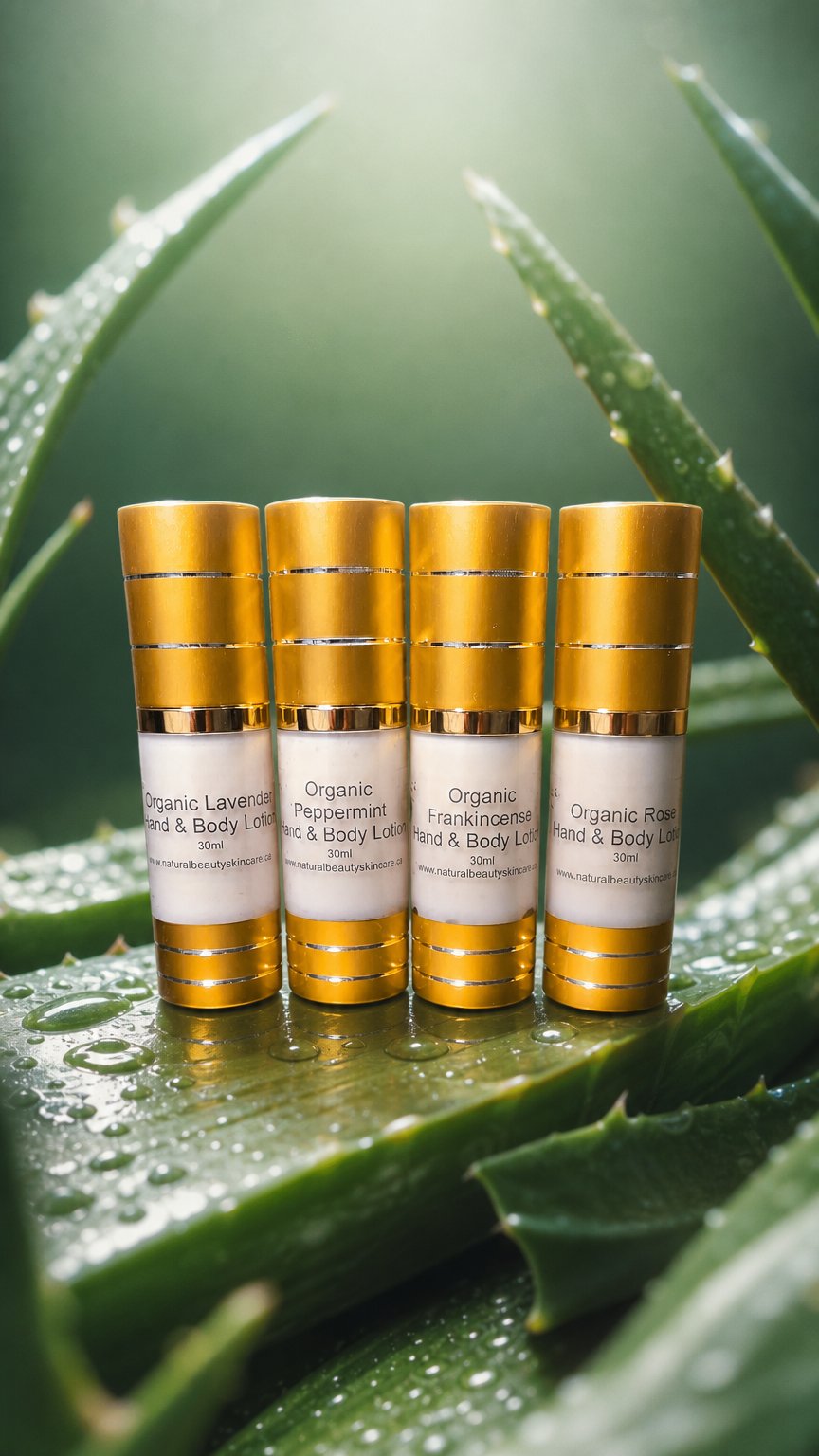 AI product shot of Organic Therapy Lotion Gift Box 4 x 30ml