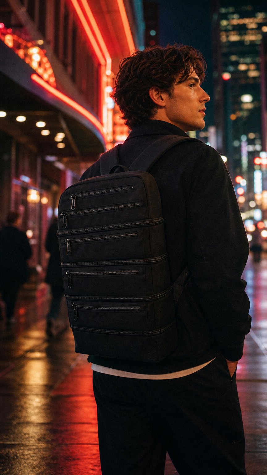 AI product shot of Remix6 'Blackout Bag'