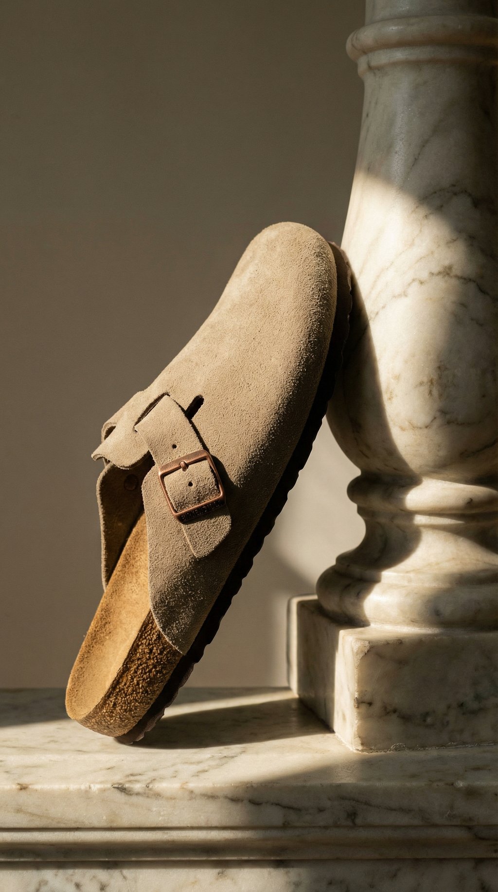 AI product shot of Boston Soft Footbed Suede Leather