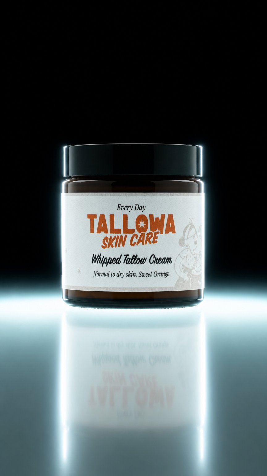 AI product shot of Everyday Tallow Face Cream