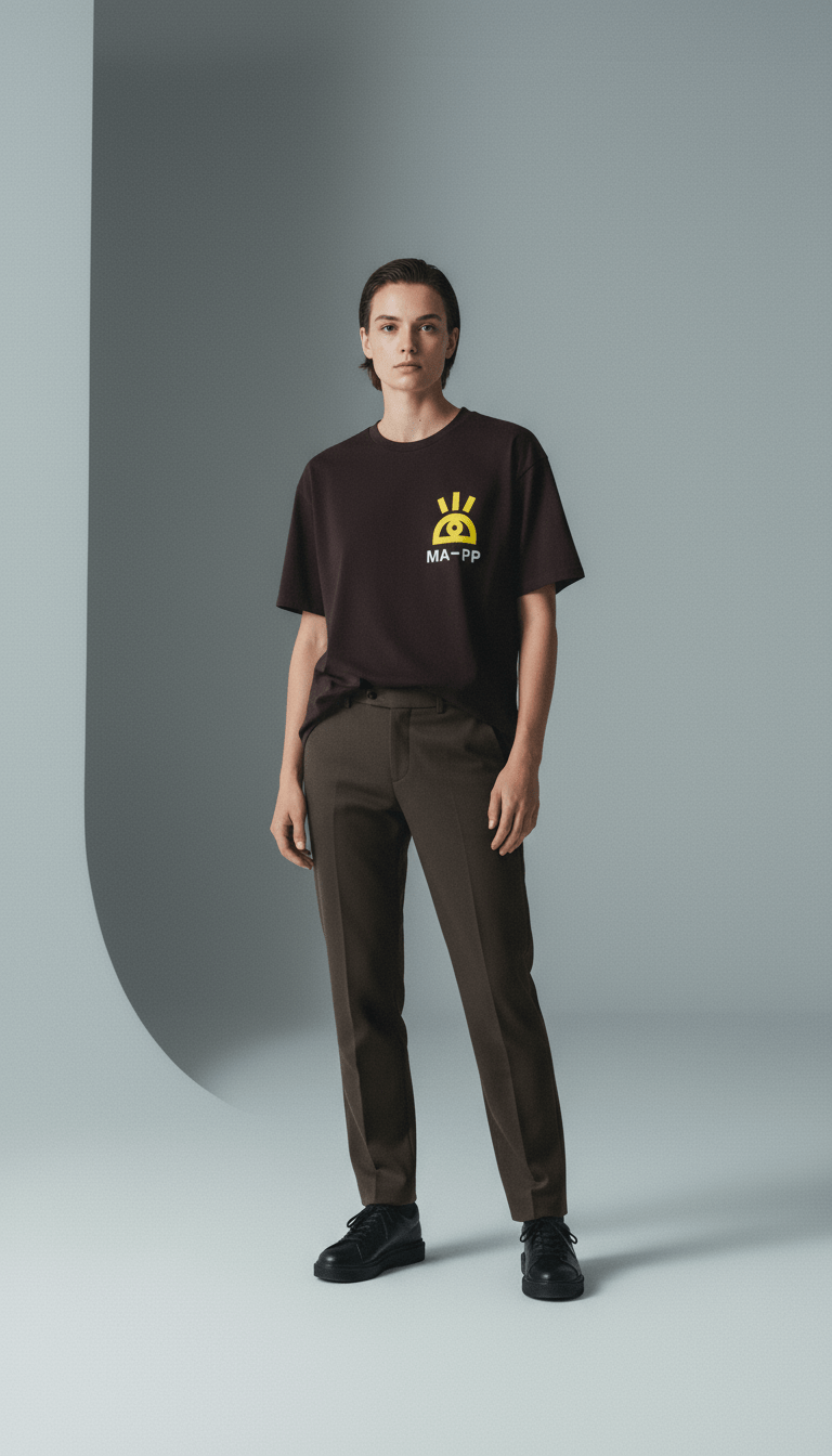 AI product shot of MAAP + Public Possession Cyclops Tee