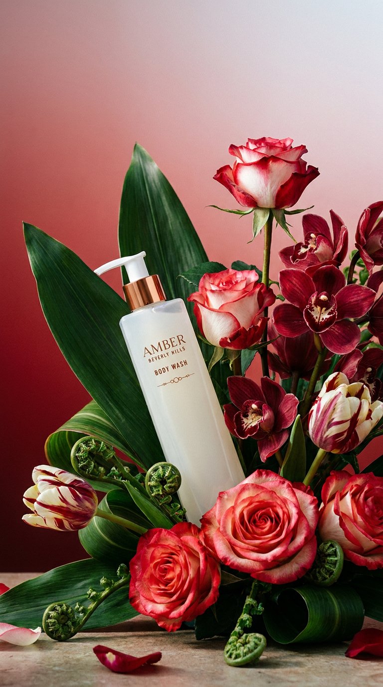 AI product shot of Awakening Body Wash