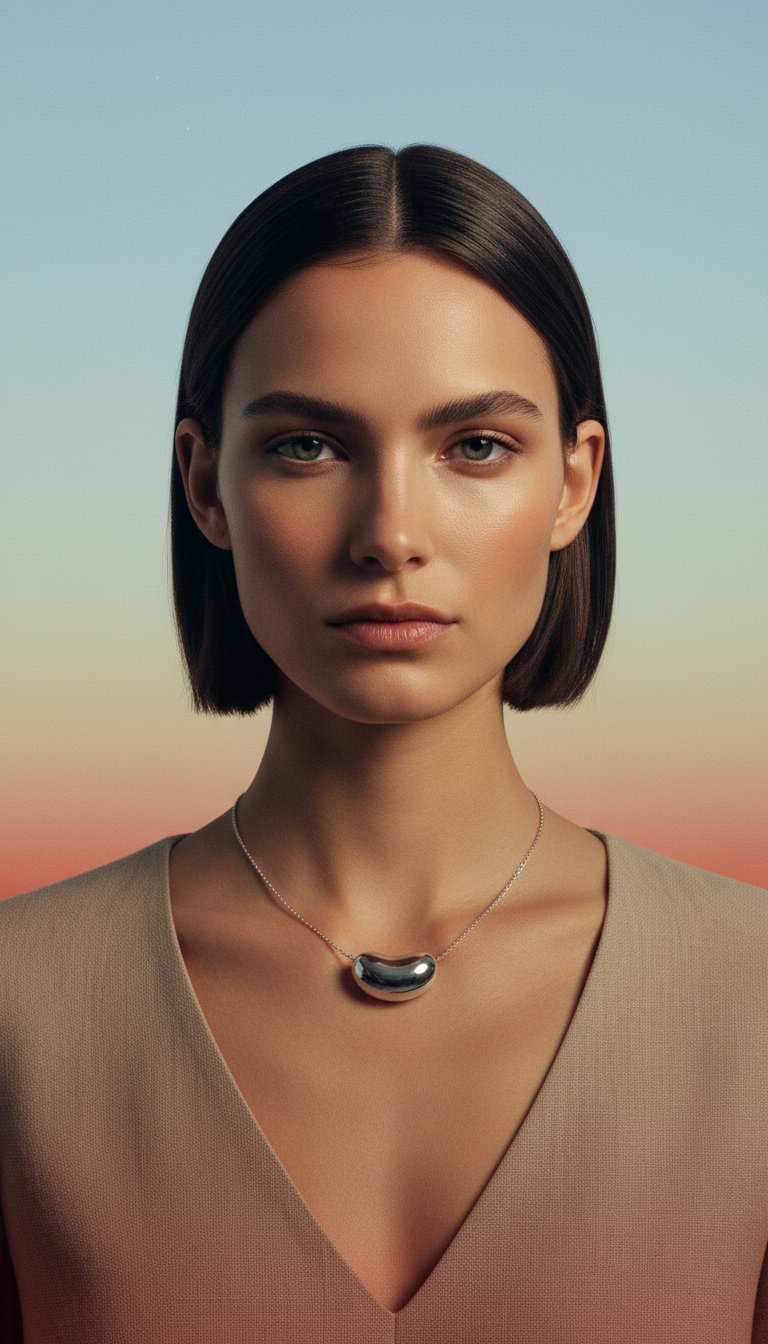 AI product shot of Pebble Necklace
