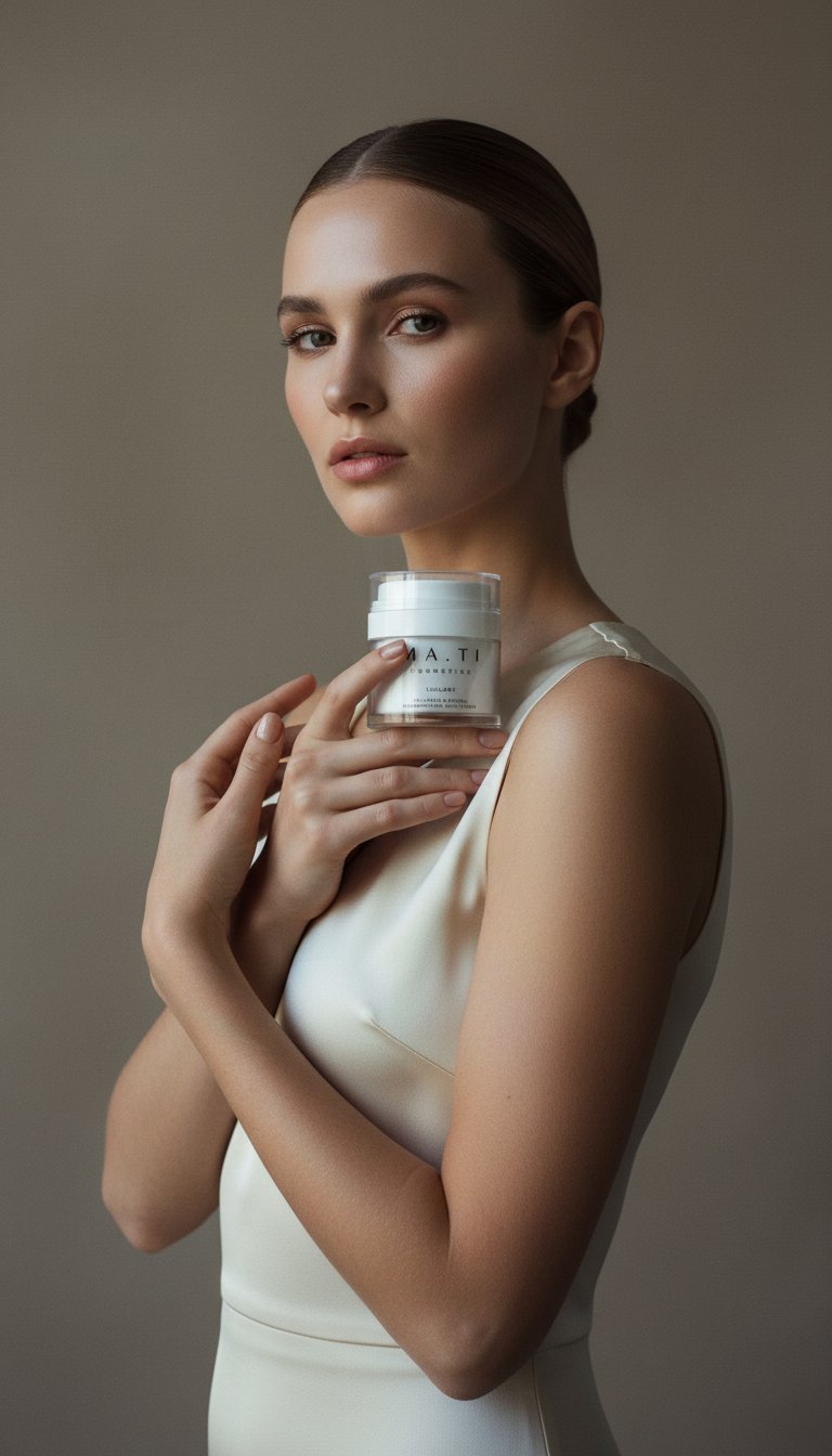 AI product shot of Lullaby - Crema notte rigenerante