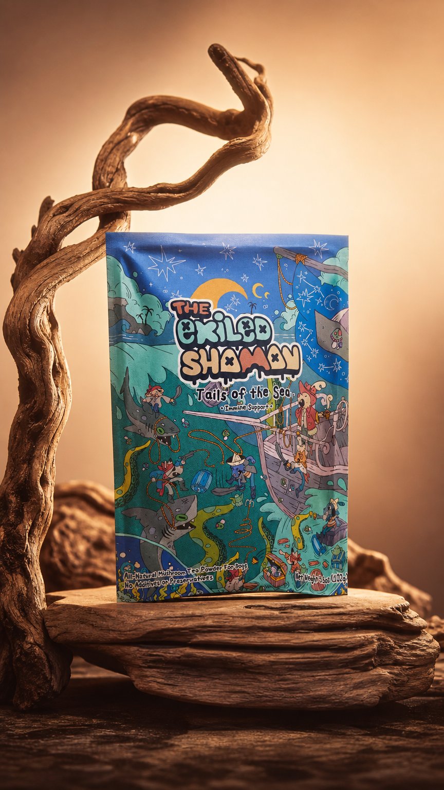 AI product shot of Tails of the Sea