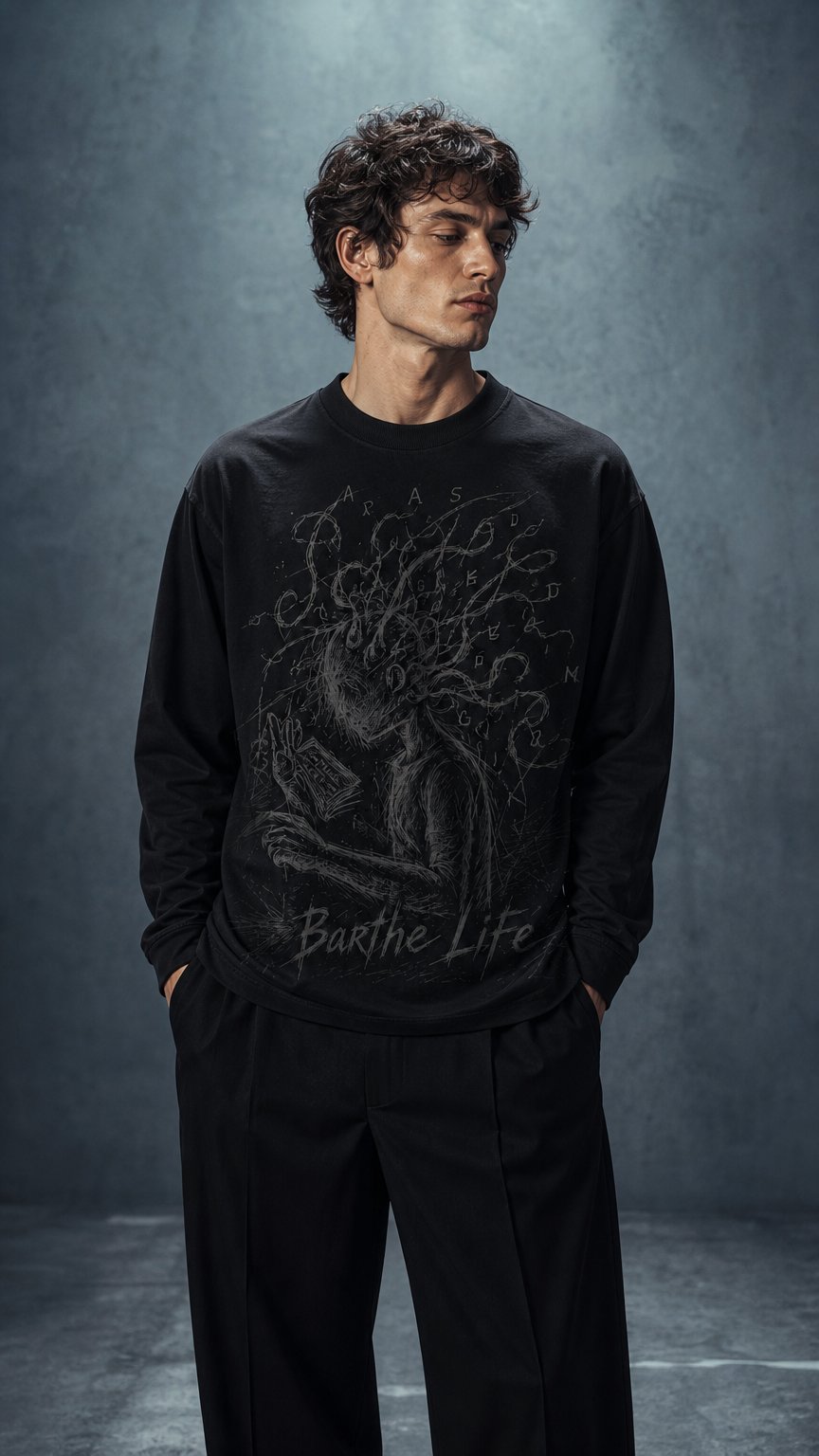AI product shot of Long Sleeve - Le passé résonne
