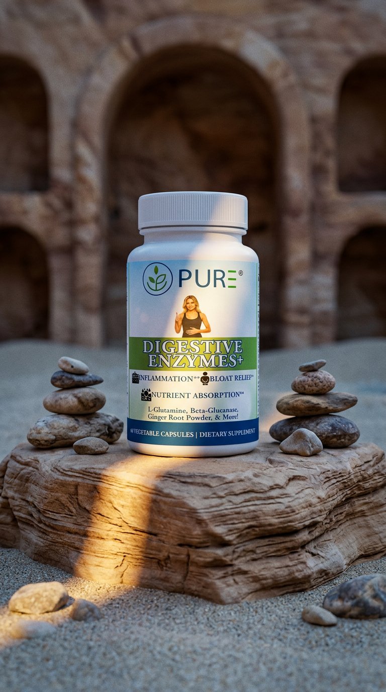 AI product shot of Digestive Enzymes+ | 60 Capsules