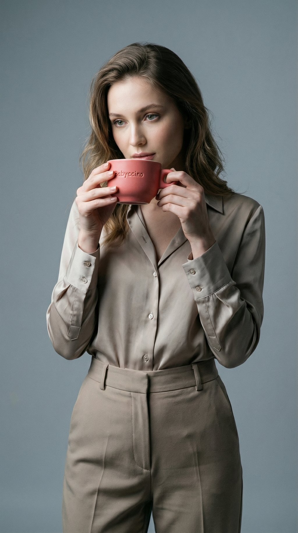 AI product shot of Ceasca Babyccino Roz Round