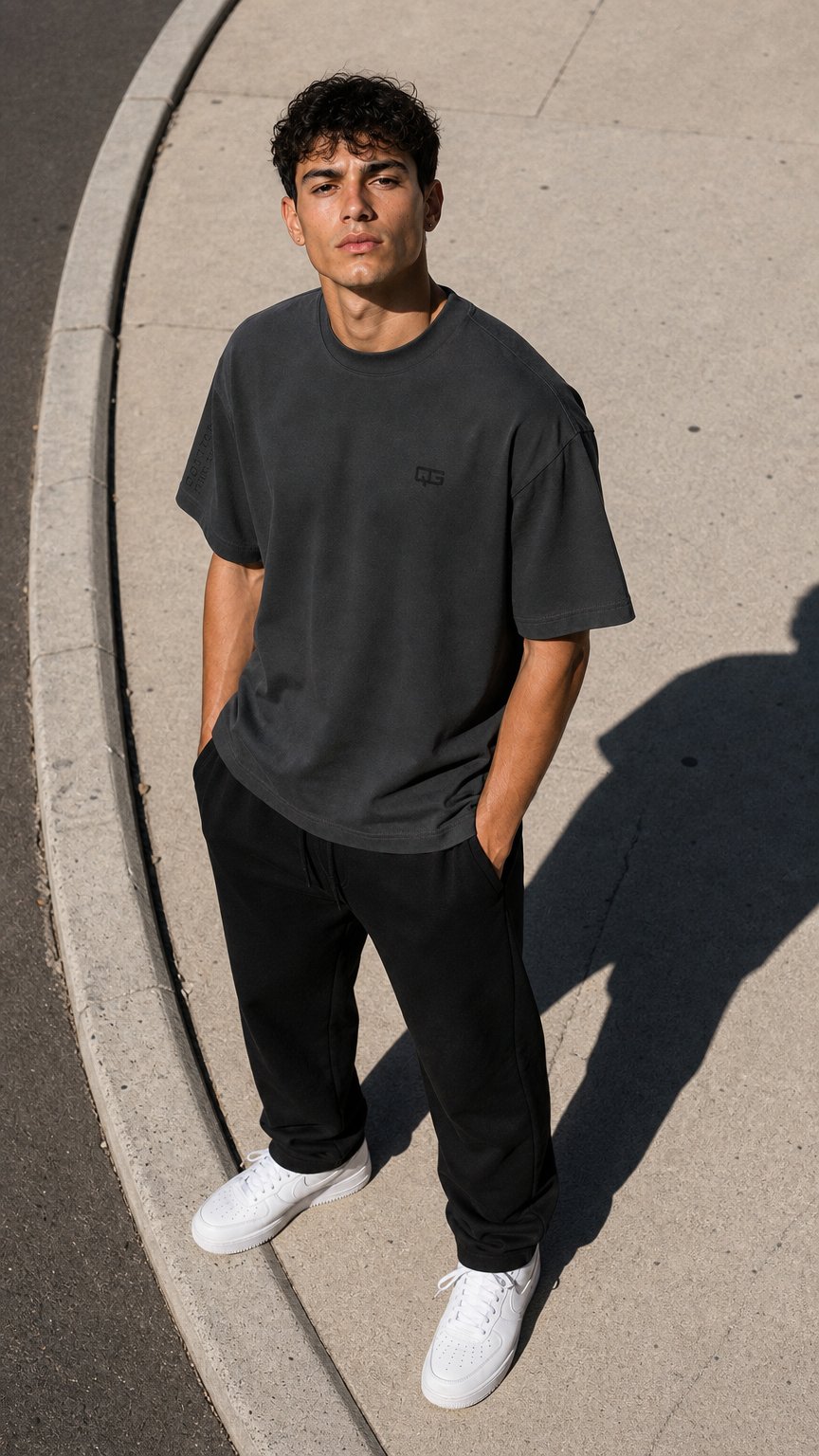 AI product shot of DROP_0001 Boxy-T-Shirt Herren
