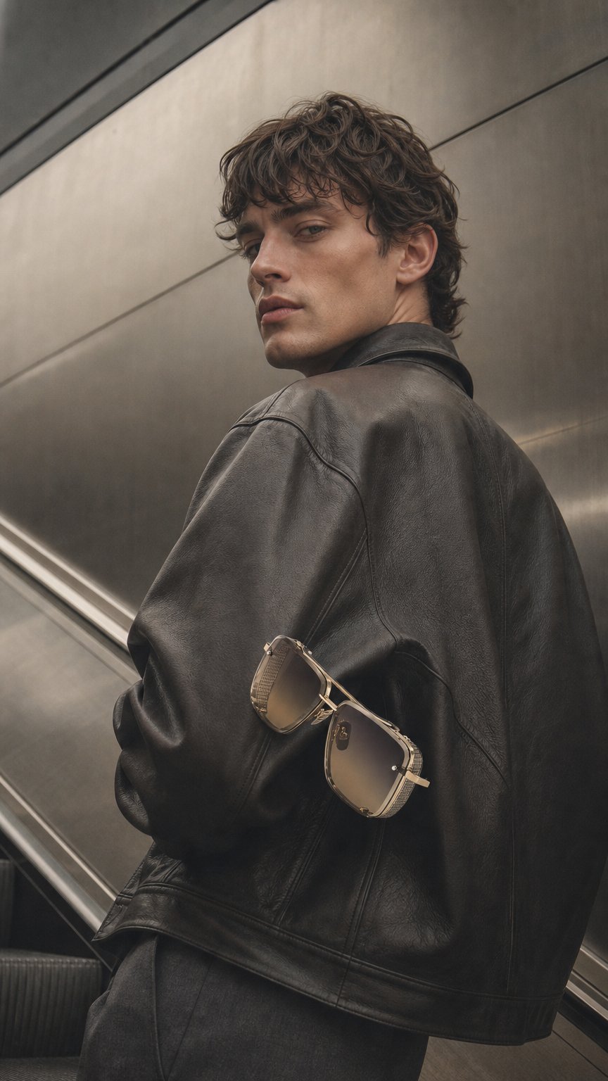 AI product shot of Square Unisex Sunglasses