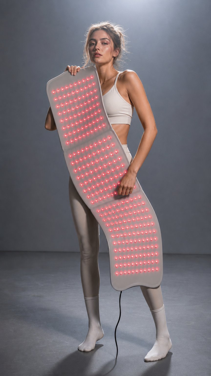 AI product shot of Upgraded Large Red Light Therapy Mat