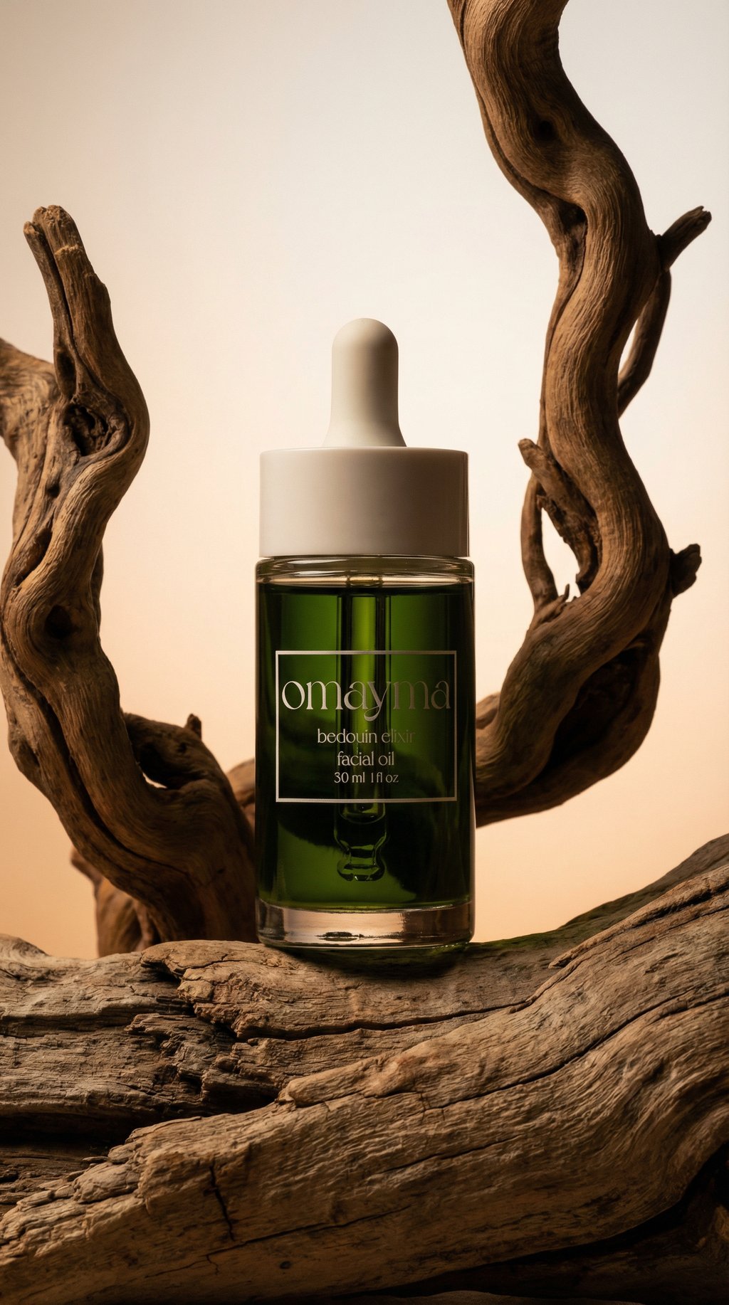 AI product shot of The Bedouin Elixir Facial Oil