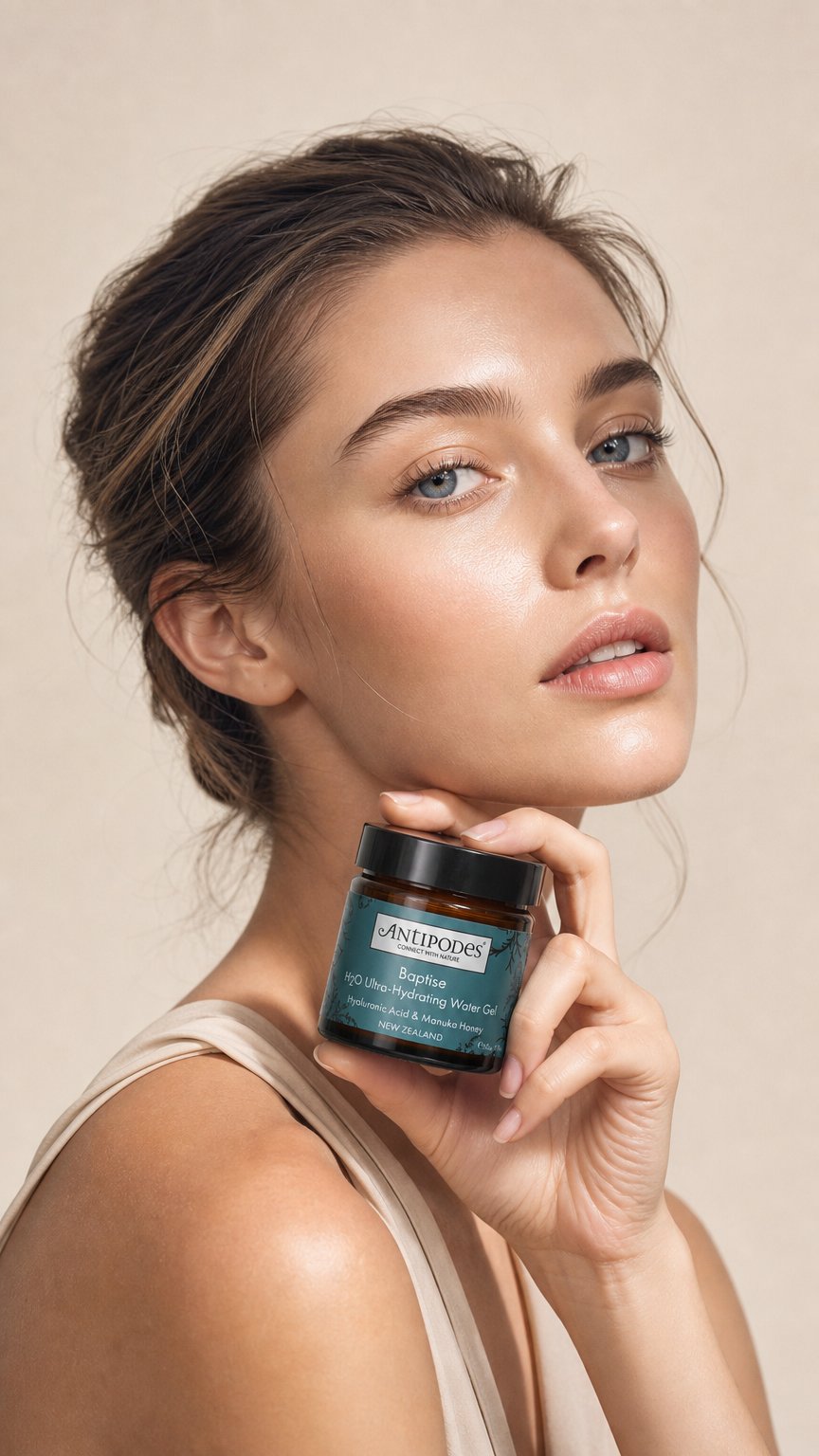 AI product shot of Baptise Hyaluronic H₂O Ultra-Hydrating Water Gel
