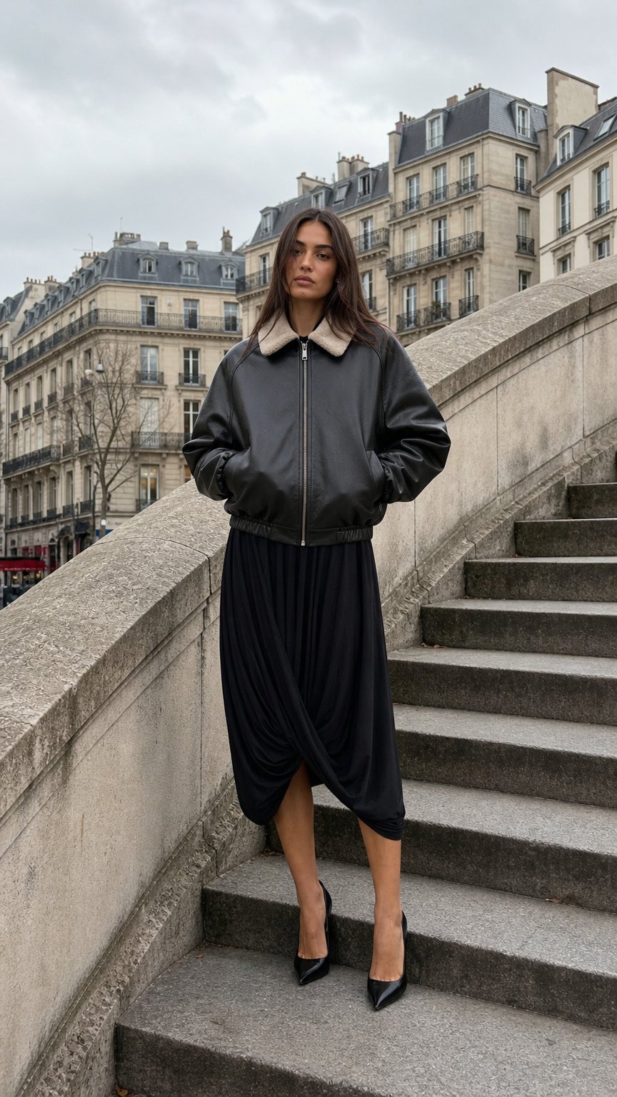 AI product shot of CINQ SKIRT