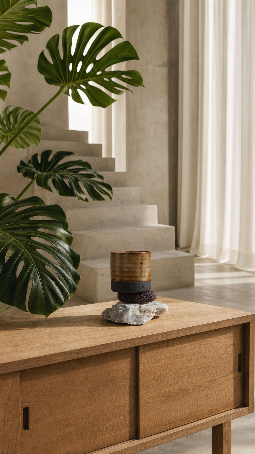 AI product shot of Evoke Ceramic Candle