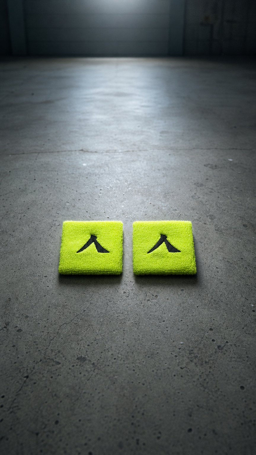 AI product shot of Wristband7 Lime