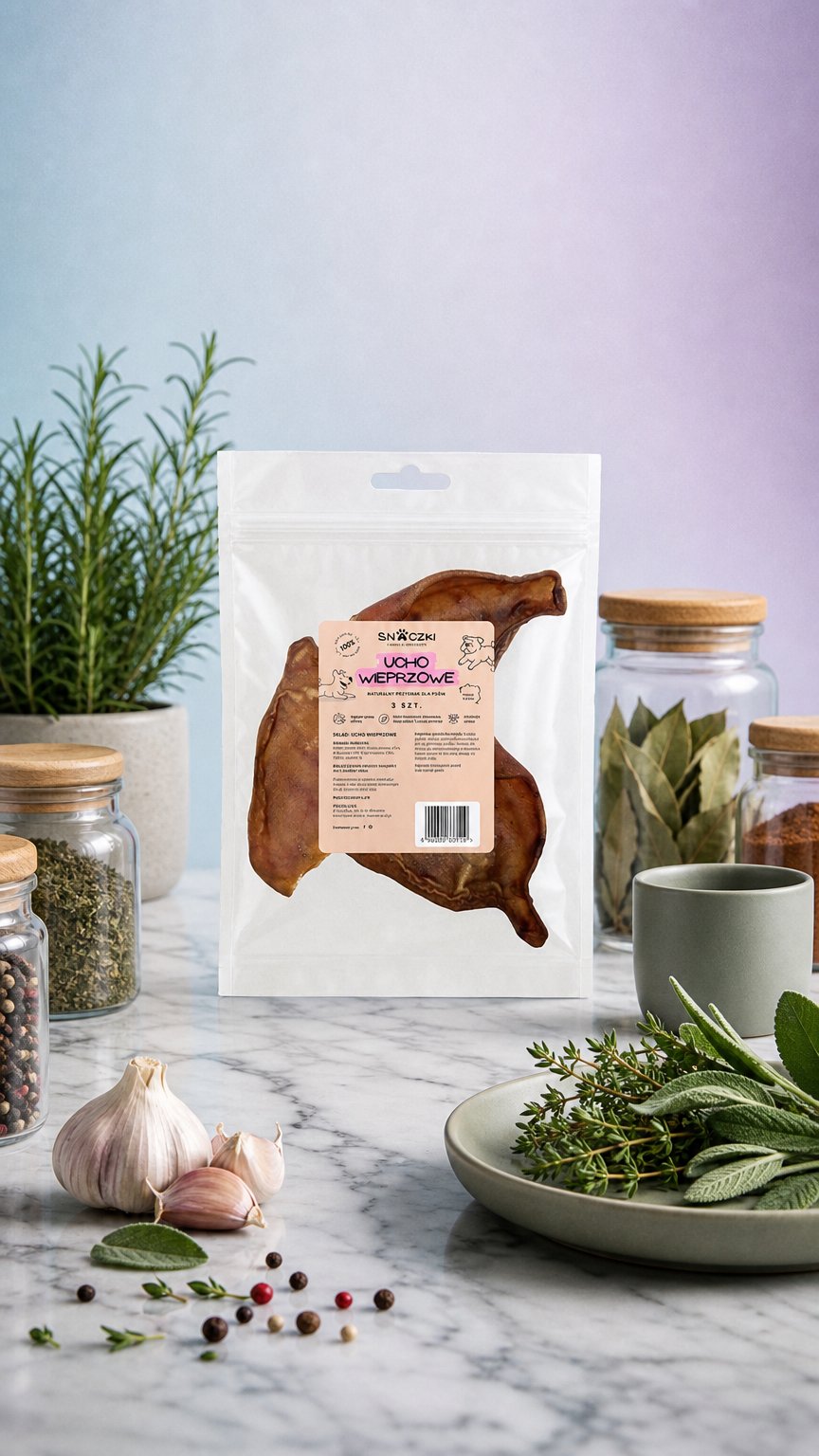 AI product shot of Ucho wieprzowe 3 szt.
