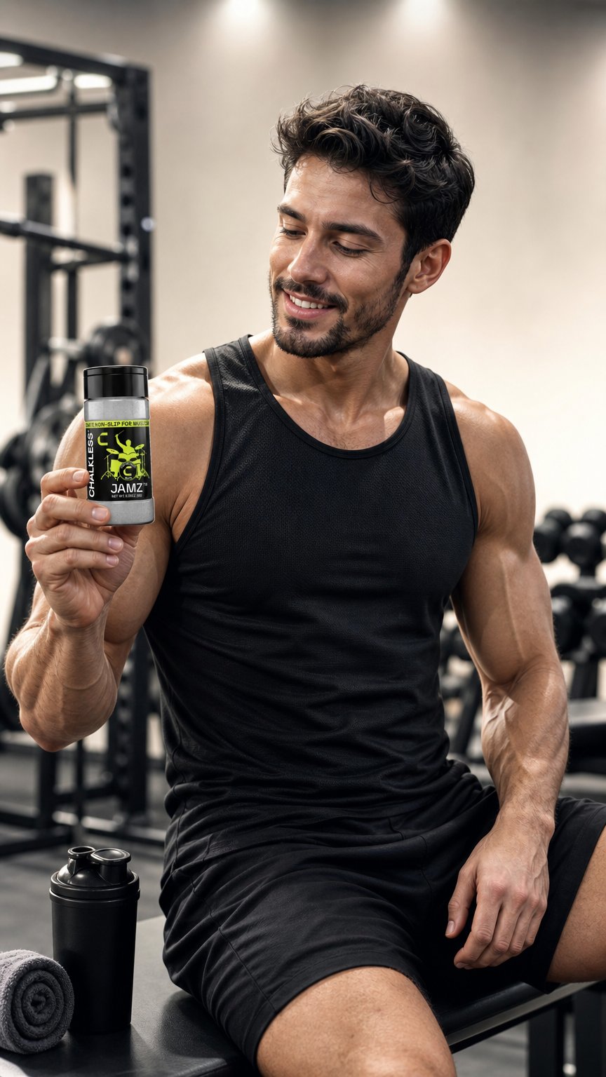 AI product shot of Chalkless Jamz 8G Bottle