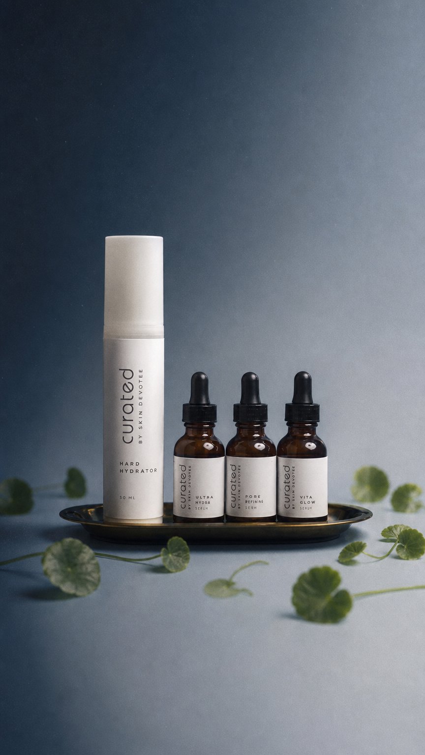 AI product shot of CURATED By Skin Devotee